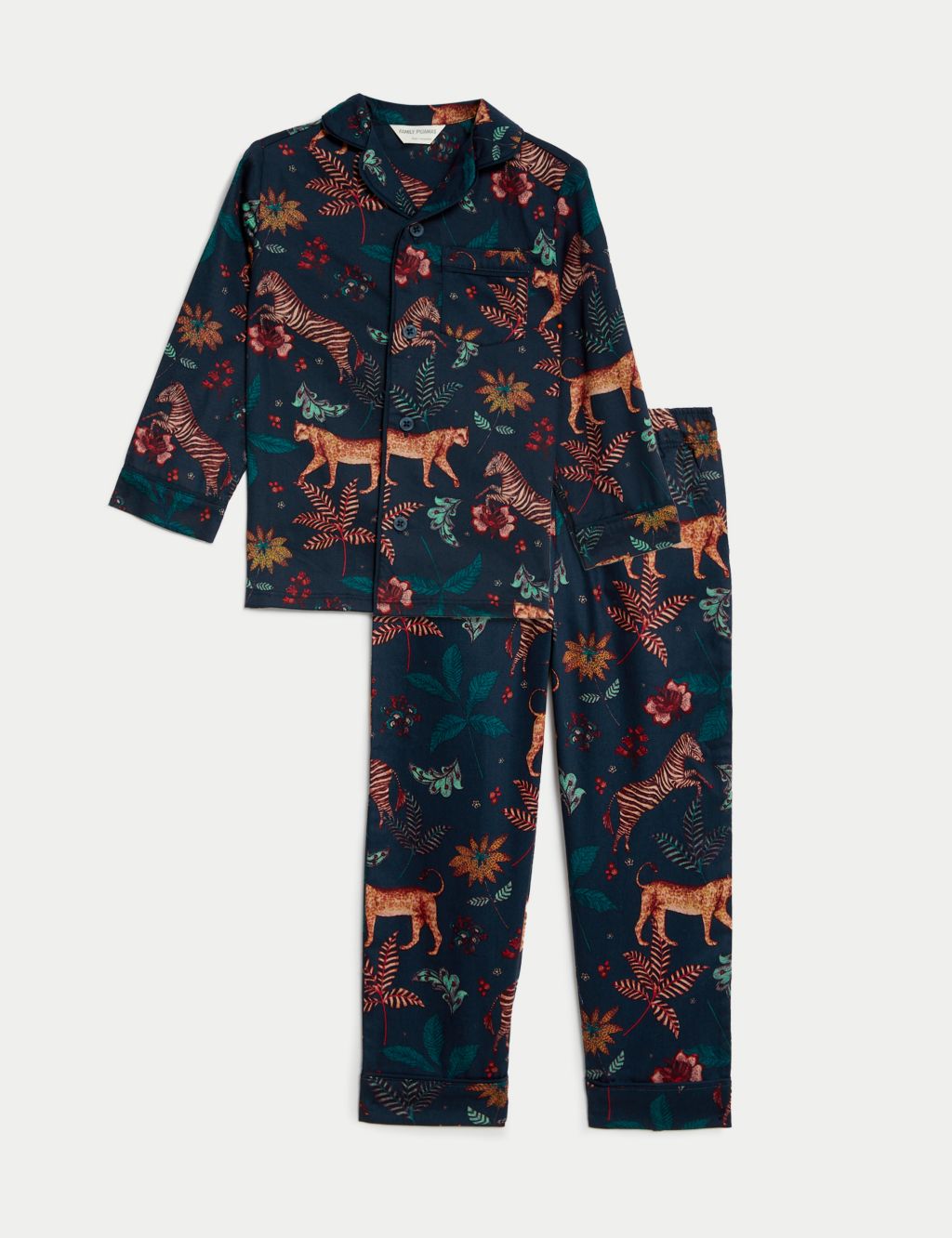 Kids Jungle Animals Family Christmas Pyjama Set (1-16 Yrs) image 2