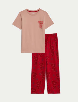 Pure Cotton Lunar New Year Print Pyjamas 1 16 Yrs