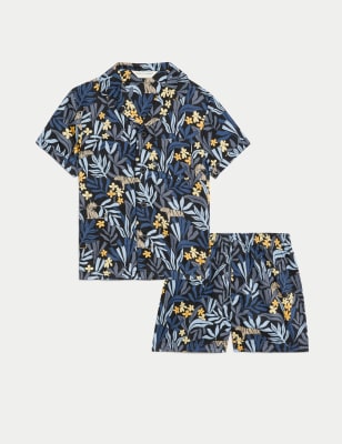 

Boys M&S Collection Pure Cotton Printed Pyjamas (1-16 Yrs) - Navy Mix, Navy Mix