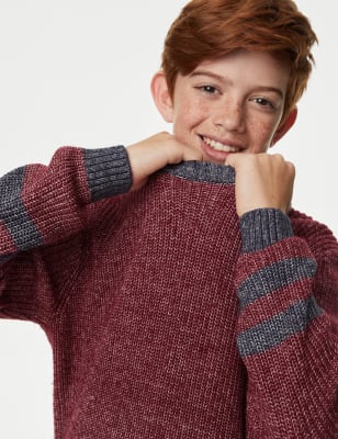 

Boys M&S Collection Cotton Rich Jumper (6-16 Yrs) - Red, Red