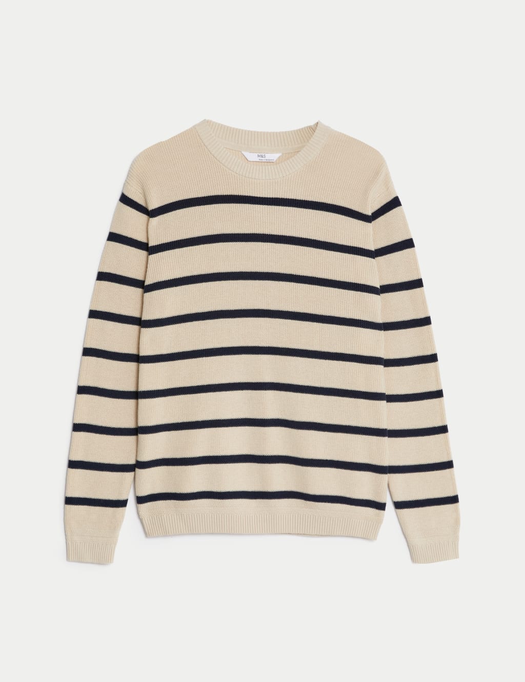 Pure Cotton Striped Knitted Jumper (6-16 Yrs) image 2