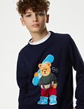 Puur katoenen Spencer Bear™-trui (6-16 jaar)