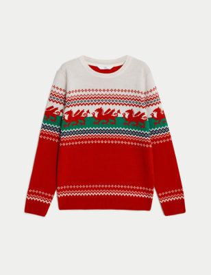 

M&S Collection Mini Me - Weihnachtspullover mit Walmotiv (6-16 J.) - Multi, Multi