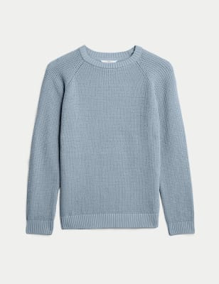 Pure Cotton Knitted Jumper (6-16 Yrs)