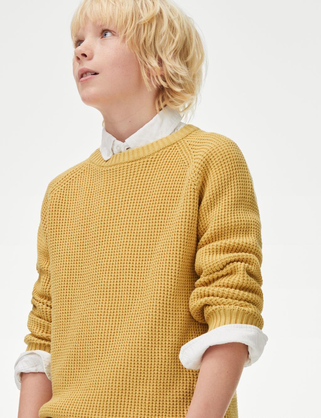 Pure Cotton Knitted Jumper (6-16 Yrs) image 1
