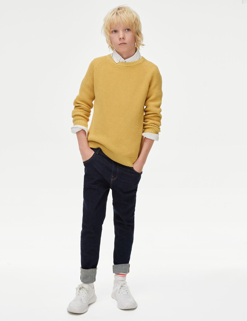 Pure Cotton Knitted Jumper (6-16 Yrs) image 3