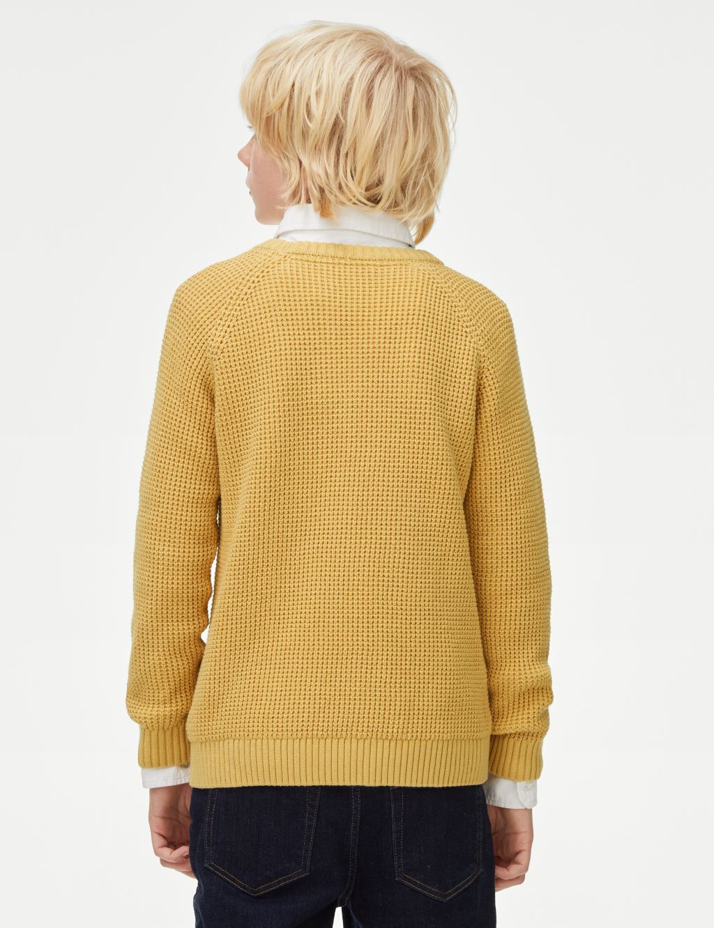 Pure Cotton Knitted Jumper (6-16 Yrs) image 4