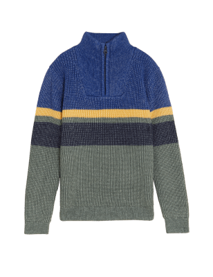 

M&S Collection Pullover mit Blockfarben und hohem Baumwollanteil (6-16 J.) - Multi, Multi