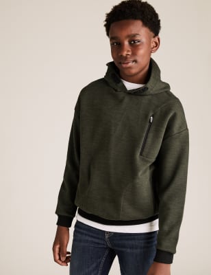 Cotton Rich Borg Lined Hoodie (6-16 Yrs) | M&S Collection | M&S