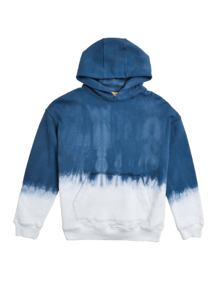 

Boys M&S Collection Cotton Rich Tie Dye Hoodie (6-16 Yrs) - Blue Mix, Blue Mix