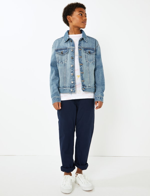 Pure Cotton Denim Jacket (6-16 Yrs)