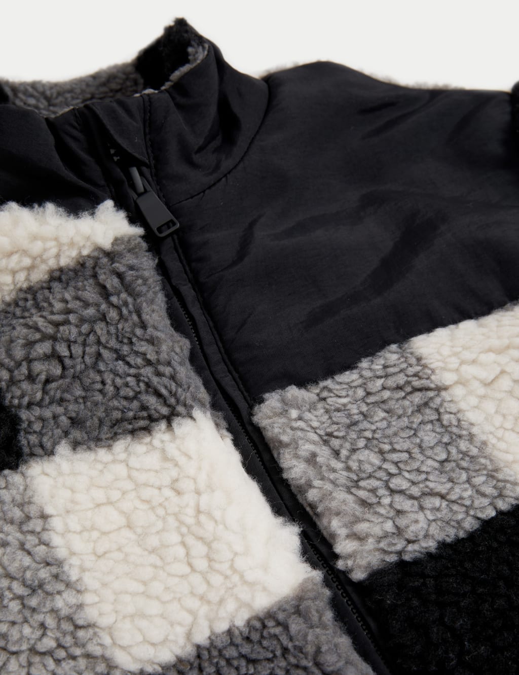 Borg Checked Zip Jumper (6-16 Yrs) image 6