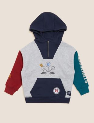 M&S Boys Harry Potter  Quidditch Hoodie (2-16 Yrs)
