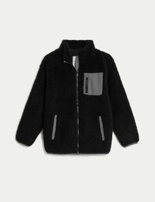 Borg Zip Through Fleece Jacket (6-16 Yrs)