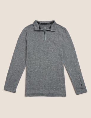 

Boys GOODMOVE Long sleeve Top (6-16 Yrs) - Grey Marl, Grey Marl