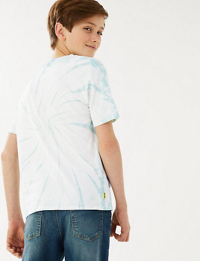 SmileyWorld® Pure Cotton Tie Dye  T-Shirt (6-16 Yrs)