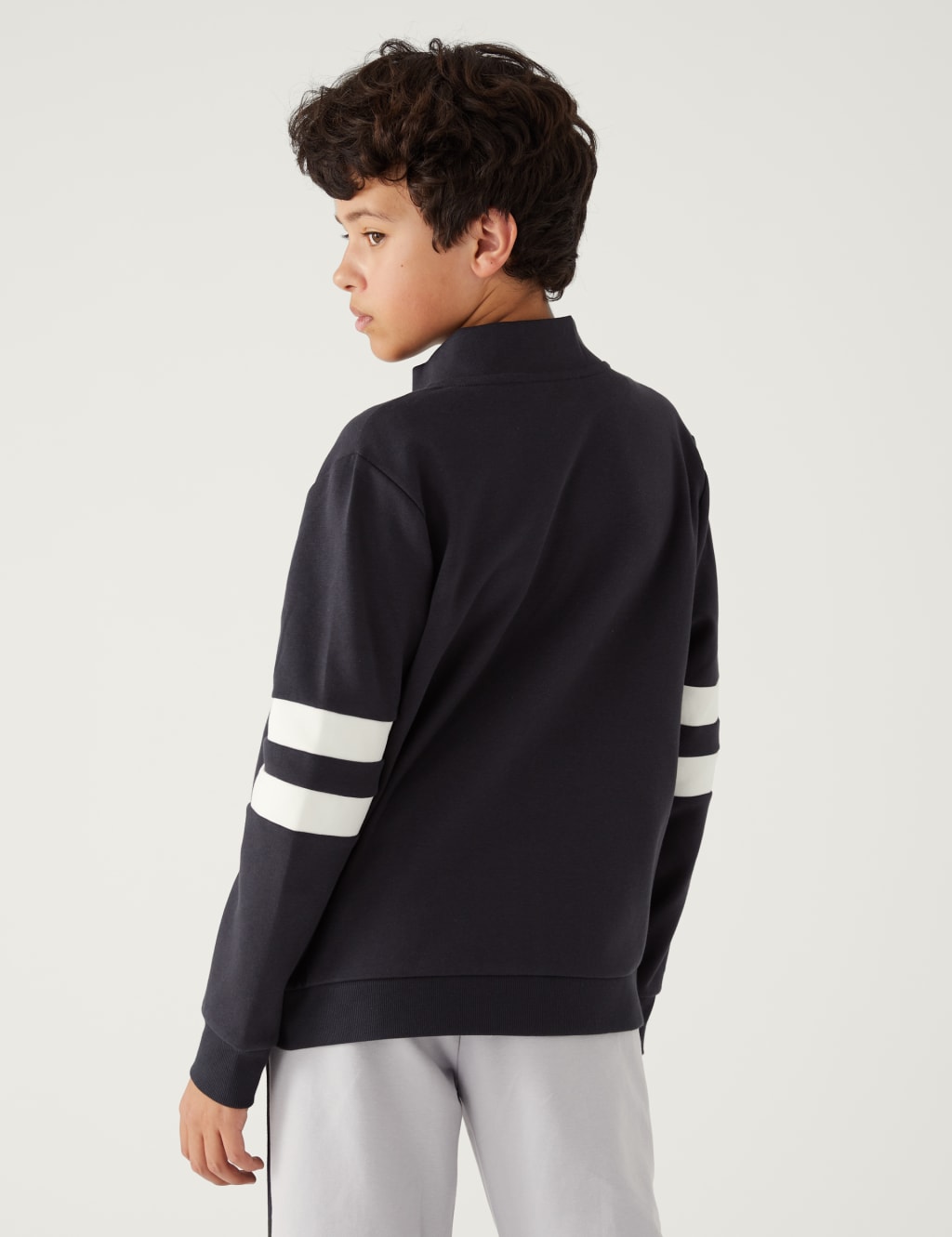 Cotton Rich Zip Sweatshirt (6-16 Yrs) image 3