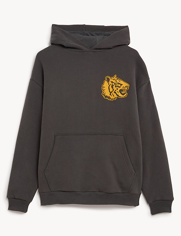 Cotton Rich Tiger Hoodie (6-16 Yrs) - AT