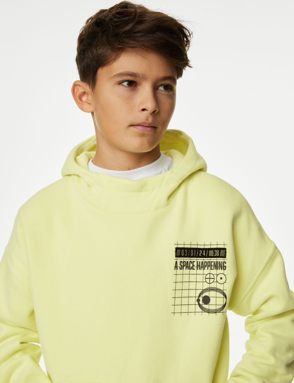 Cotton Rich Graphic Hoodie (6-16 Yrs) image 1
