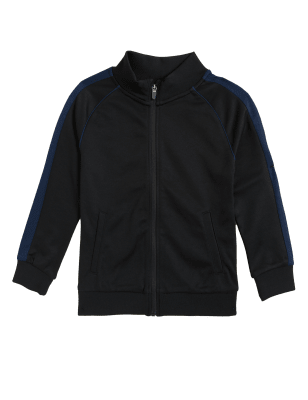 

Boys M&S Collection Cotton Rich Jacket (6-16 Yrs) - Black Mix, Black Mix