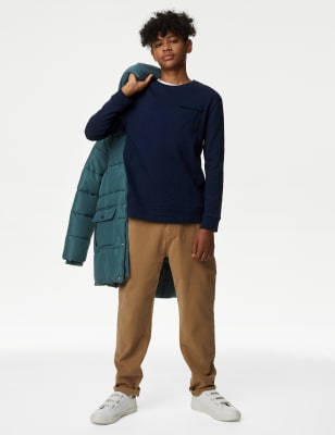 

Boys M&S Collection Pure Cotton Textured Top (6-16 Yrs) - Navy, Navy