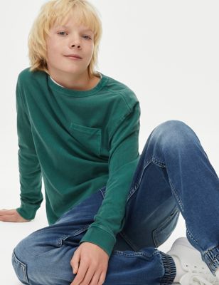 Pure Cotton Garment Dyed Top (6-16 Yrs)