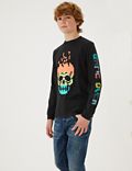 Pure Cotton Skull Top (6-16 Yrs)