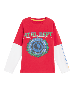 

Boys M&S Collection Pure Cotton Graphic Top (6-16 Yrs) - Brick, Brick