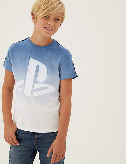 Pure Cotton PlayStation™ Logo T-Shirt (6-16 Yrs)