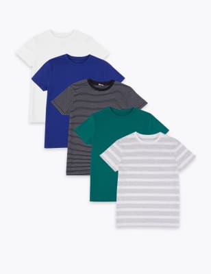 Lot de 5&nbsp;t-shirts (du 3 au 16&nbsp;ans)