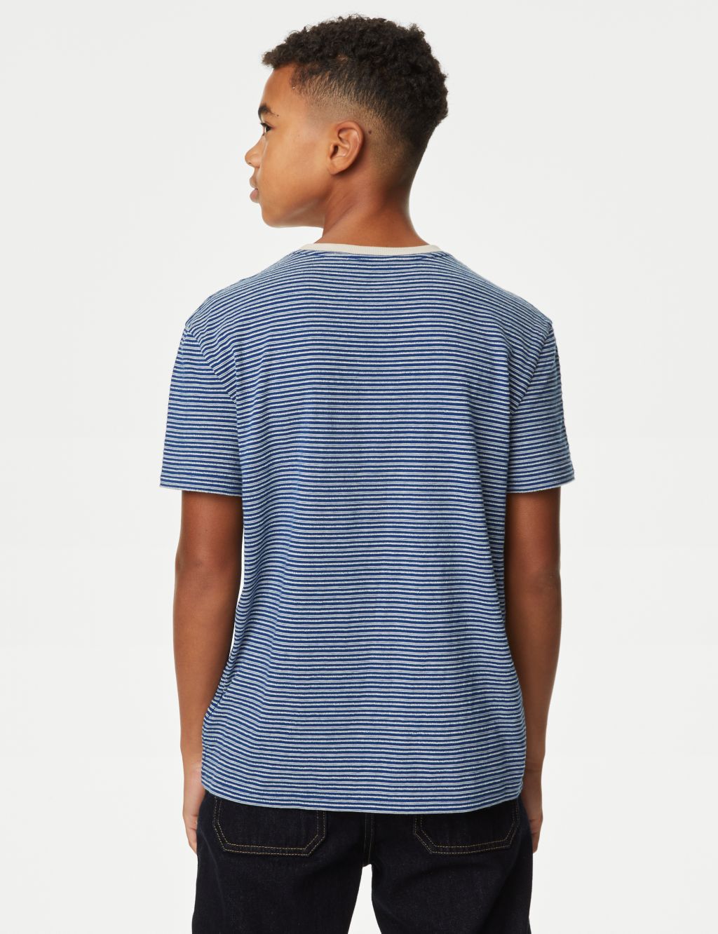 Pure Cotton Striped T-Shirt (6-16 Yrs) image 4
