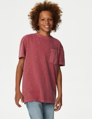 

M&S Collection T-Shirt aus reiner Baumwolle (6-16 Jahre) - Red, Red