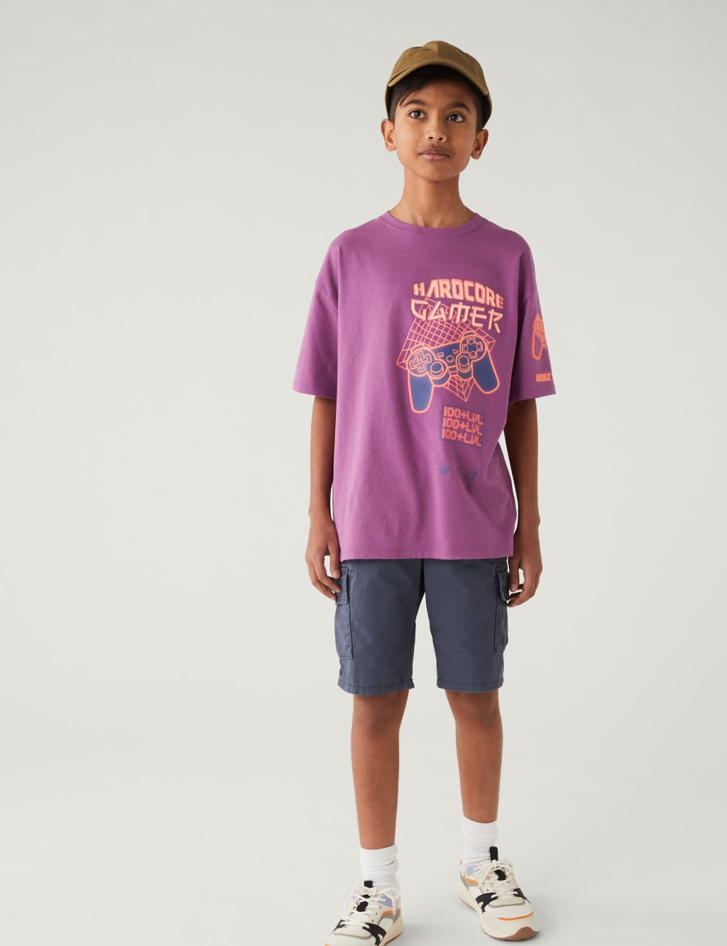 Pure Cotton Gaming Graphic T-Shirt (6-16 Yrs) image 1