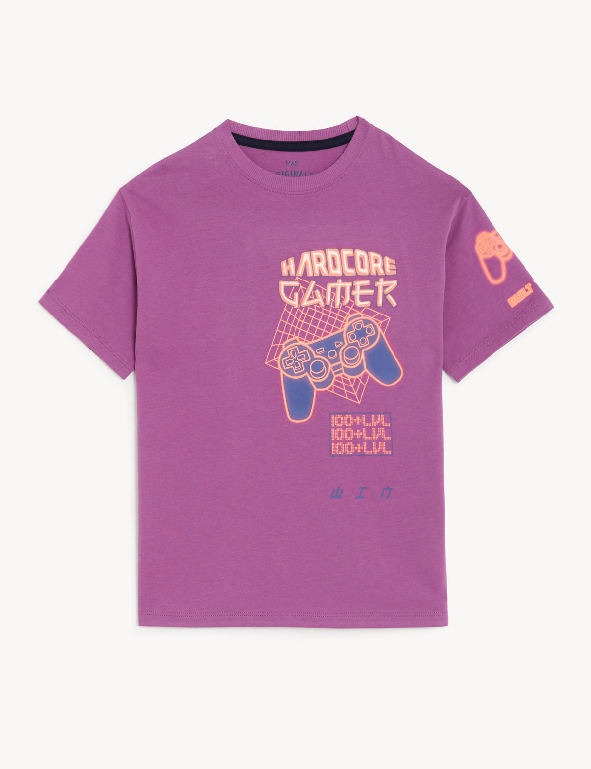Pure Cotton Gaming Graphic T-Shirt