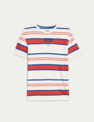 Pure Cotton Striped T-Shirt (6-16 Yrs)