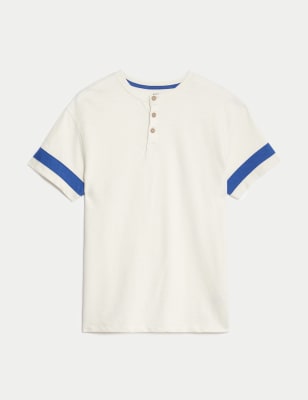 Pure Cotton Textured T-Shirt (6-16 Yrs)