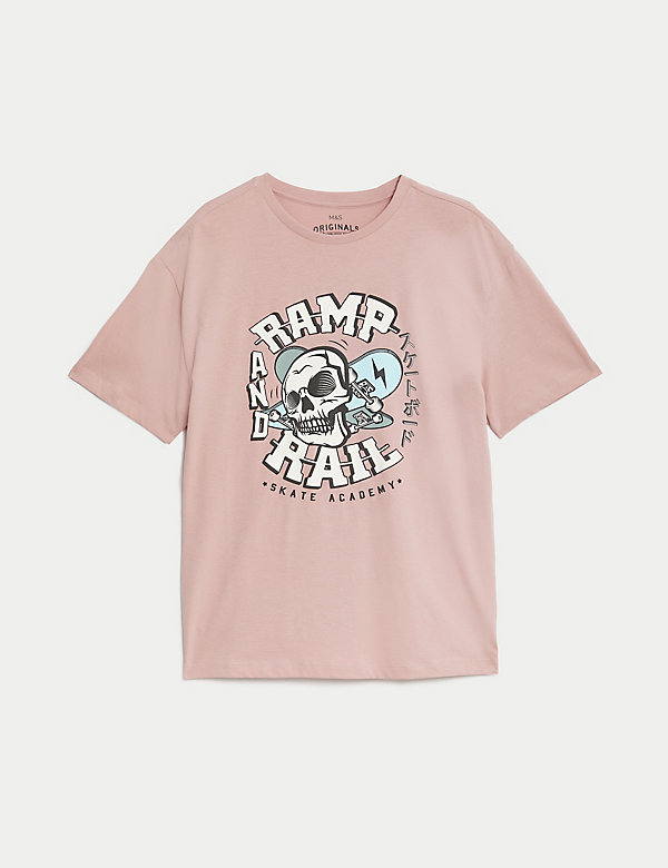 Pure Cotton Skate Print T-Shirt (6-16 Yrs) - IT
