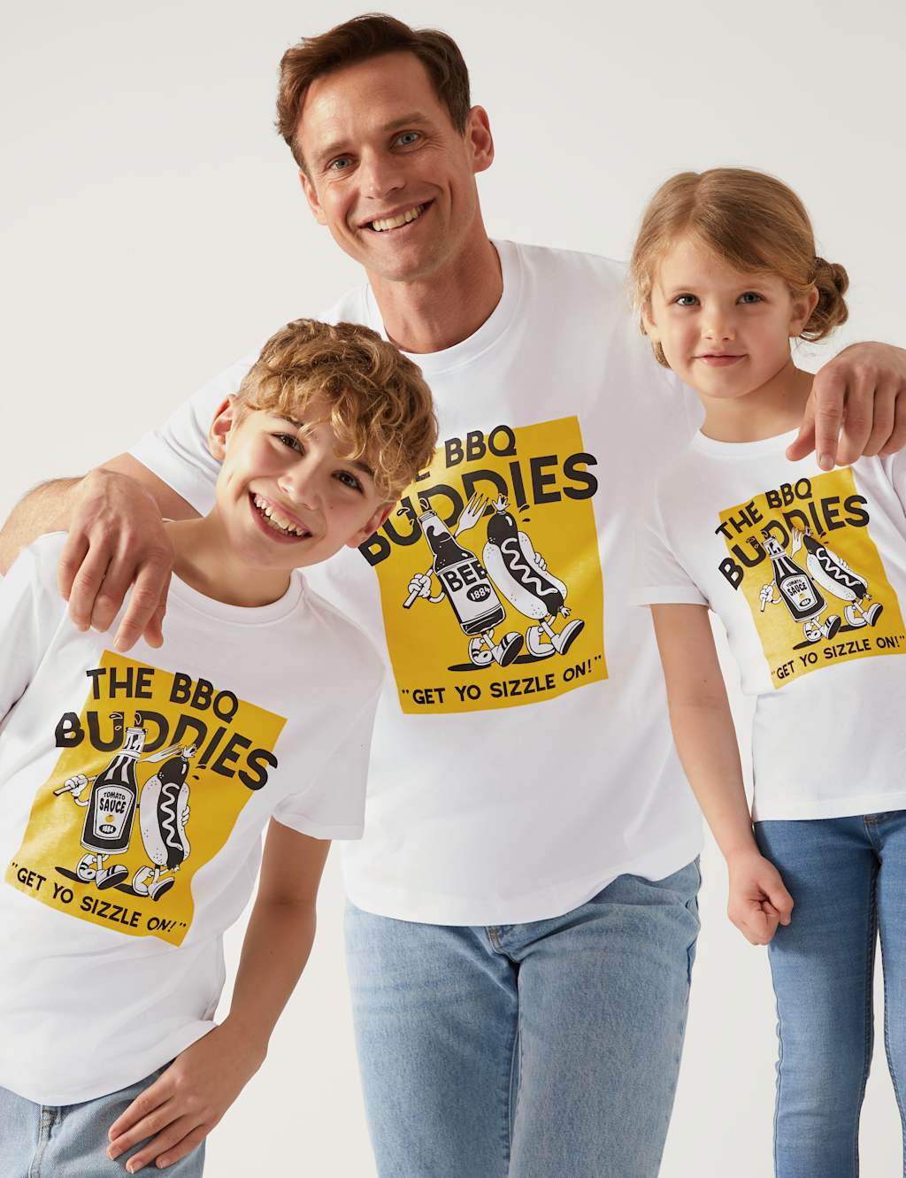 Pure Cotton Mini Me BBQ T-Shirt (6 - 16 Yrs) image 4
