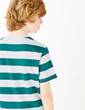 Cotton Block Striped T-Shirt (6-16 Yrs)