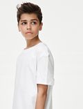 Dwuczęściowy komplet dżinsowa koszula i koszulka ze 100% bawełny (6–16 lat)