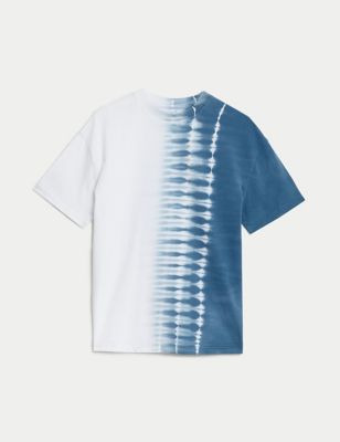 

Boys M&S Collection Pure Cotton Tie Dye T-Shirt (6-16 Yrs) - Light Blue Mix, Light Blue Mix