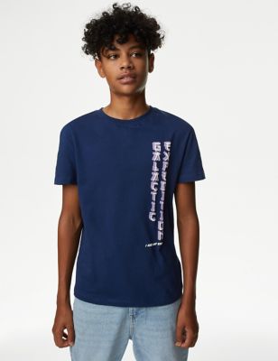 Pure Cotton Space T-Shirt (6-16 Yrs)