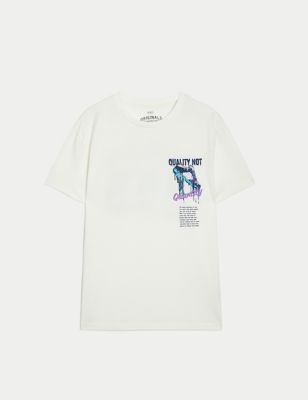 Pure Cotton Sneaker Graphic T-Shirt (6-16 Yrs) - SK