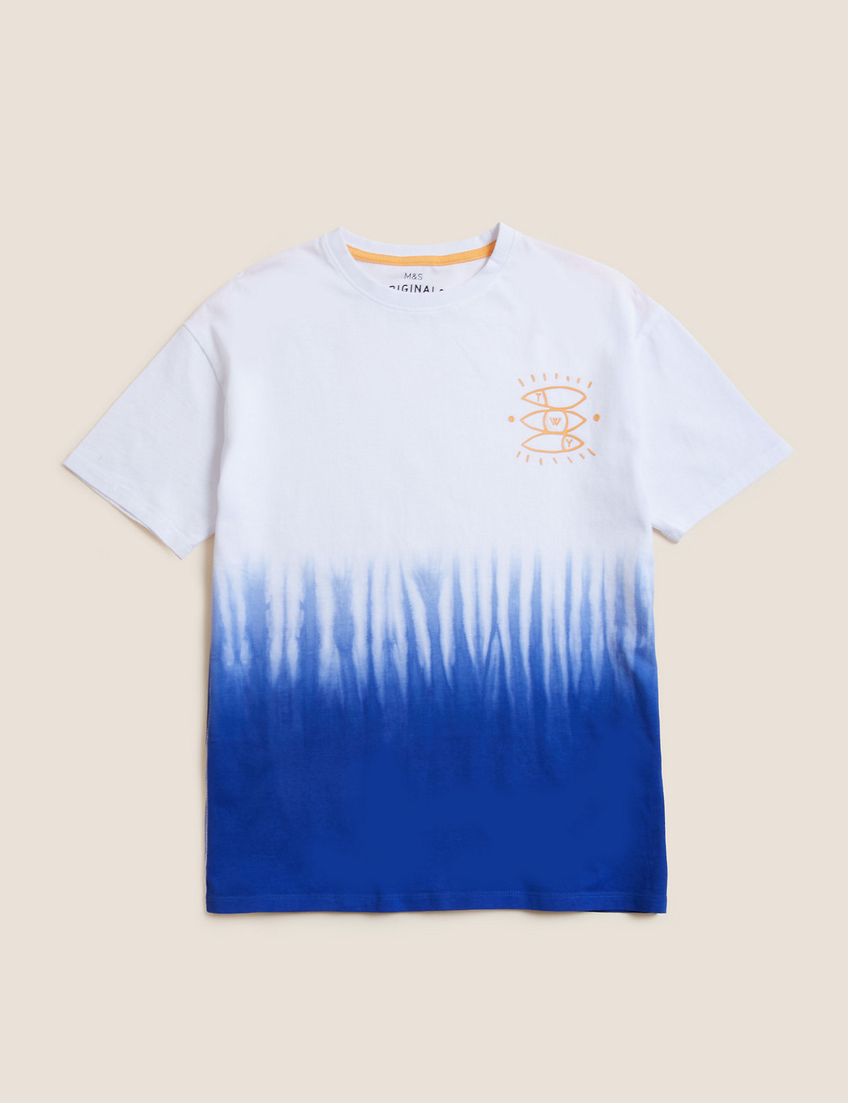 Pure Cotton Dip Dye T-shirt (6 - 16 Yrs)