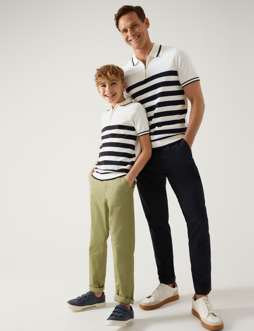 Cotton Rich Striped Knitted Polo Shirt (6 - 16 Yrs) image 4