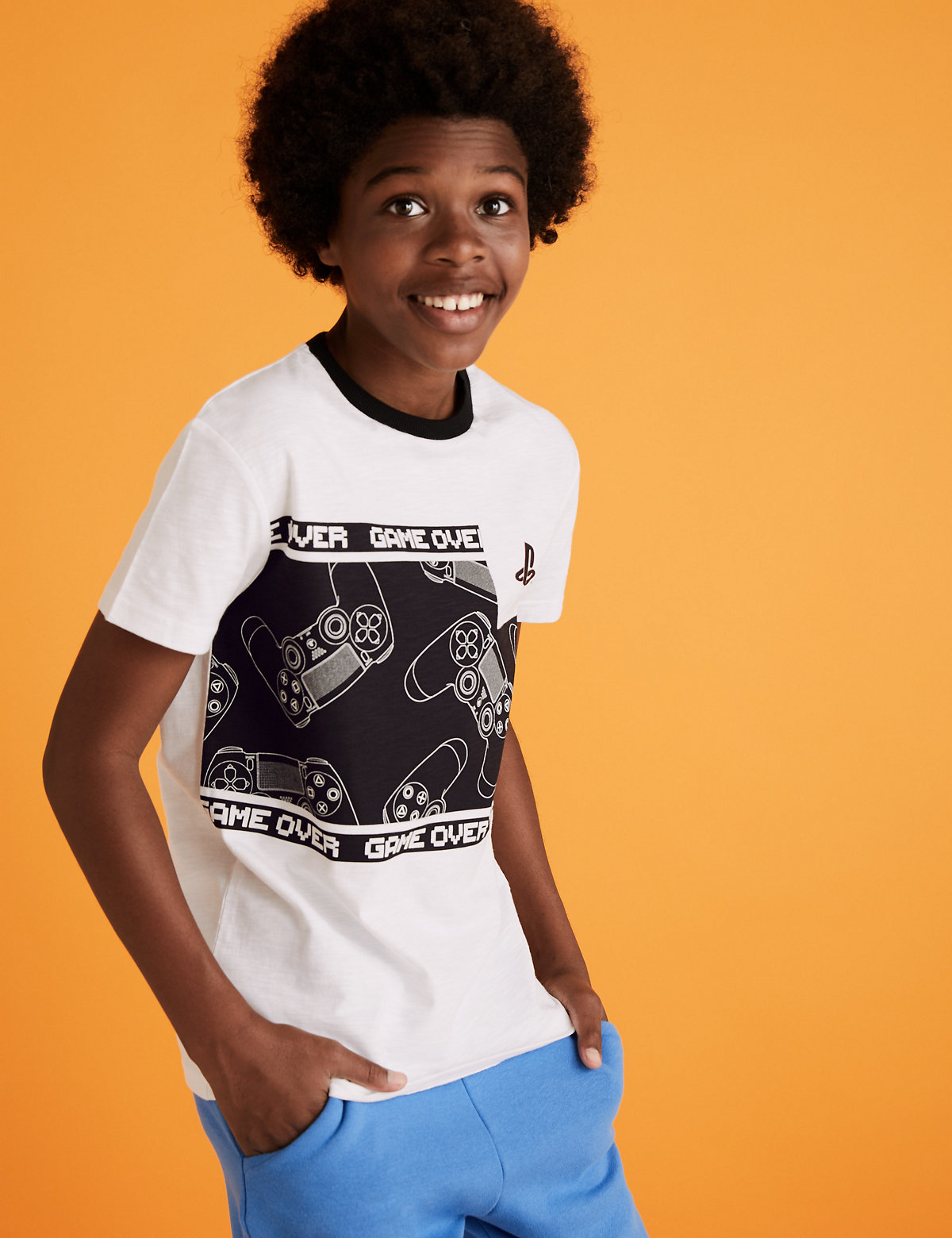 Cotton PlayStation™ Console T-Shirt (6-16 Yrs)