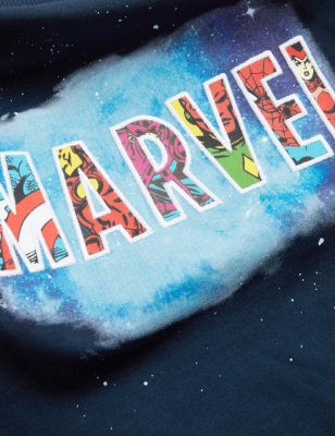 

Boys M&S Collection Pure Cotton Marvel™ T-Shirt (6-16 Yrs) - Navy, Navy