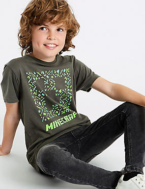Pure Cotton Minecraft&trade; Top (3-16 Years)