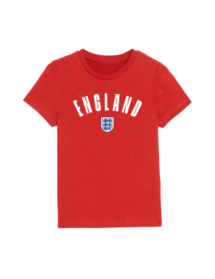 

Boys M&S Collection Pure Cotton England Football T-Shirt (6-16 Yrs) - Red, Red