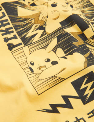 

M&S Collection T-Shirt aus reiner Baumwolle mit Pokemon™ Motiv (6-16 Jahre) - Yellow, Yellow